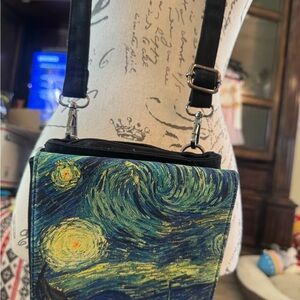 Galleria Blue and Black Crossbody Bag